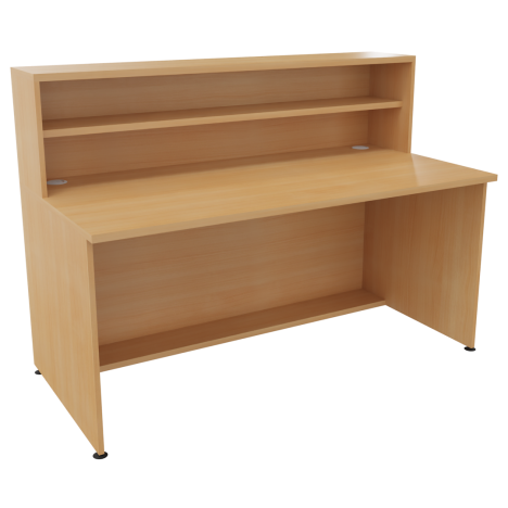 Reception Units - Base + Hood Unit - W1600 x D800 x H726mm - Beech
