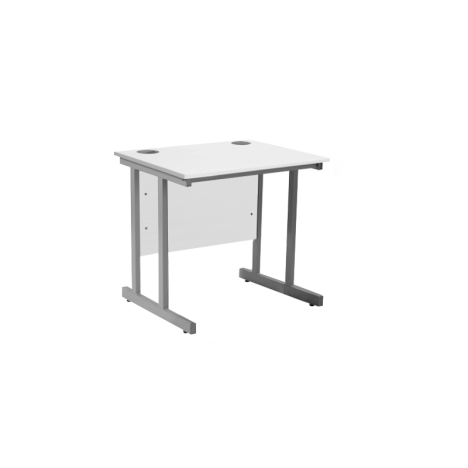 VDU Cantilever Workstation - 800mm - 600mm Deep - White