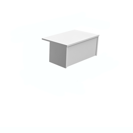 Reception Units - Hood Unit - W800 x D300 x H405mm - White