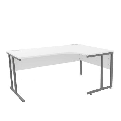 Platinum Range - Radial Workstation - Cantilever - 1600mm - Right Hand - White