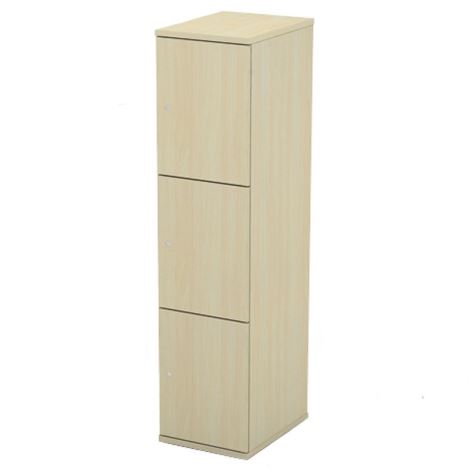 Wooden Personal Lockers - Three Doors