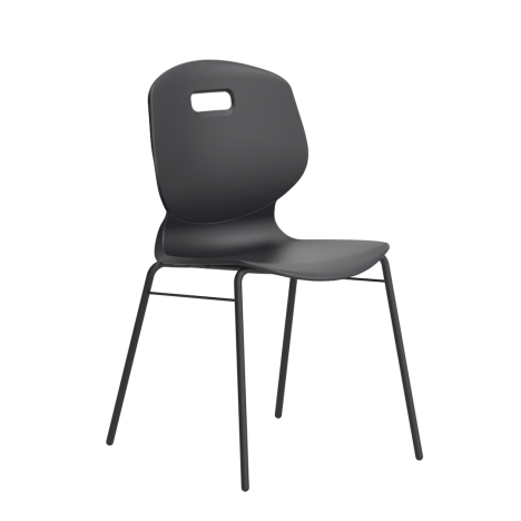 Arc 4 Leg Chair with Brace - Size 6 - Anthracite