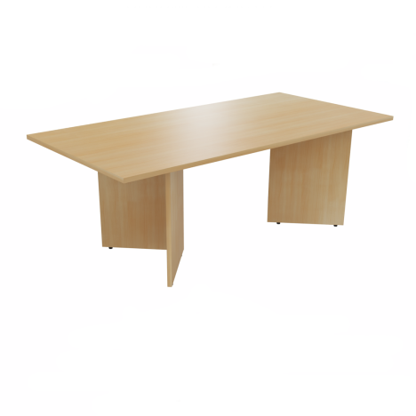 Platinum Range Conference Table - Arrow Head Legs - Oak