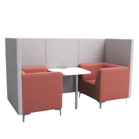 Simoon Booth - 2 Seater Booth - Open Front with Arms