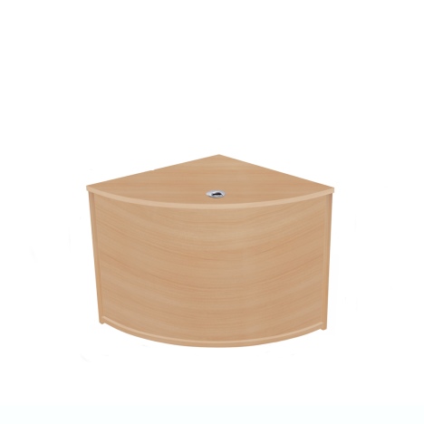 Reception Units - Corner Unit - W800 x D800 x H726mm - Beech
