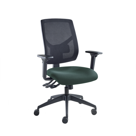 Vision High Back Mesh Chair - Adjustable Arms - Taboo