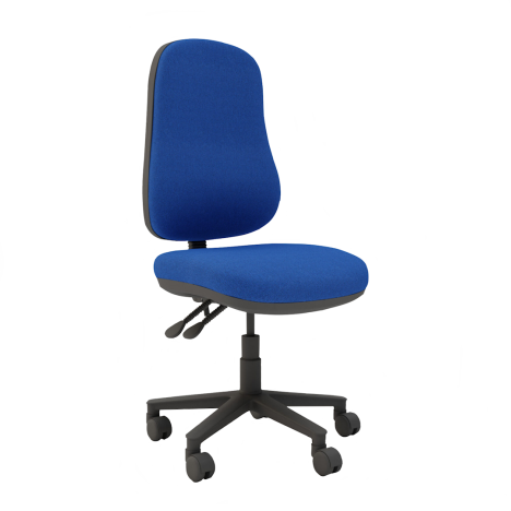 Ergo High Back Operator Chair - No Arms - Blue