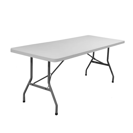 Blow Moulded Hard Plastic Table with Folding Legs