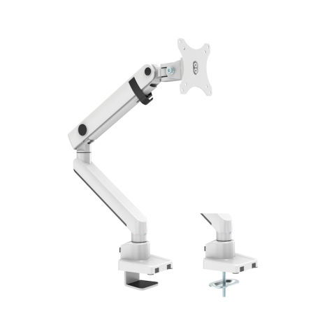 Sigma Spring Assisted Monitor Arm - Single - White