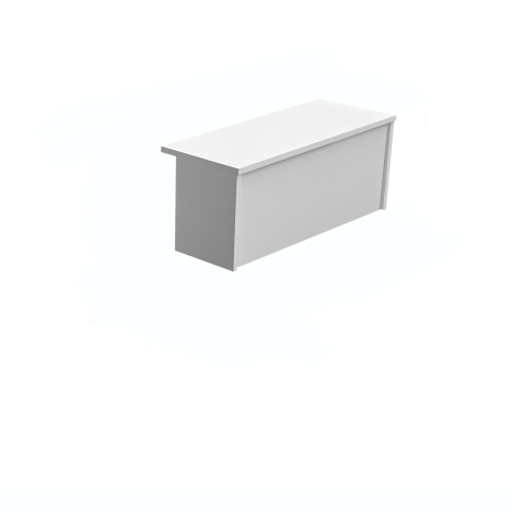 Reception Units - Hood Unit - W1200 x D300 x 405mm - White