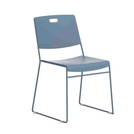 Arc High Density Stacker Chair - Steel Blue