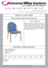 DATA SHEET - Tamar Wooden Frame Conference Chair (TAM50001)