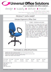 DATA SHEET - Calypso Ergonomic Office Chair (CH2810)