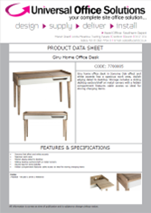 DATA SHEET - Giru Home Office Desk (7700005)