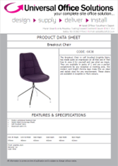 DATA SHEET - Breakout Chair (6930)