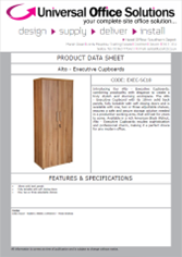 DATA SHEET - Alto - Executive Cupboards (EXEC-SC18)