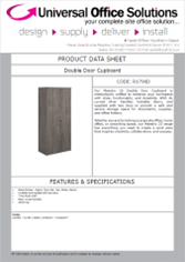 DATA SHEET - Cupboard (Solid Back Panels) (R1790D)