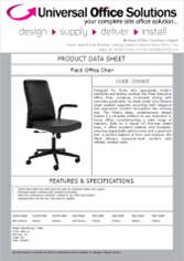 DATA SHEET - Fleck Office Chair (CH1665)