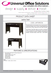 DATA SHEET - Laptop Desk (LAPTOPDESK)