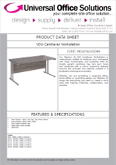 DATA SHEET - VDU Cantilever Workstation (MC16)