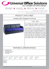 DATA SHEET - Amethyst Box Reception Furniture (BRS3PA)