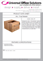 DATA SHEET - Alto - Fixed Pedestal (EXEC-FP)