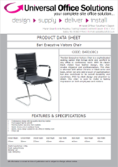 DATA SHEET - Bari Executive Visitors Chair (BARI100C1)