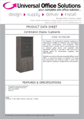 DATA SHEET - Combination Display Cupboards (R1790COM)
