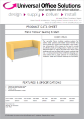 DATA SHEET - Piano Modular Seating System (PN3A)