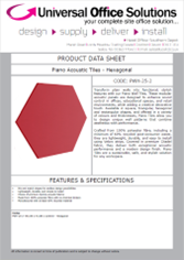 DATA SHEET - Piano Acoustic Tiles (PWS-25-2)
