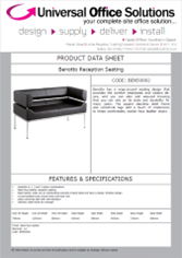 DATA SHEET - Benotto Reception Seating (BEN50003)