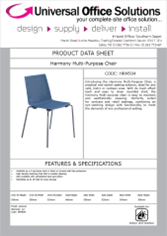 DATA SHEET - Harmony Multi-Purpose Chair (HRM504)