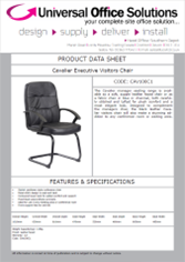 DATA SHEET - Cavalier Executive Visitors Chair (CAV100C1)