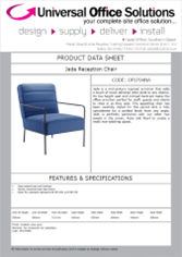 DATA SHEET - Jade Reception Chair (OF0704)