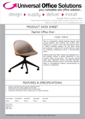 DATA SHEET - Papillon Office Chair (PAP10)