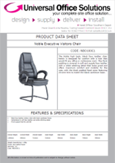 DATA SHEET - Noble Executive Visitors Chair (NBO100C1)