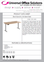 DATA SHEET - Elev8 Economy Sit-Stand Desk(EVE-1400)