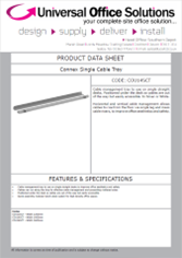 DATA SHEET - Connex Single Cable Tray (COU14SCT)