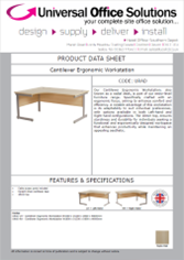 DATA SHEET - Cantilever Ergonomic Workstation (URAD)