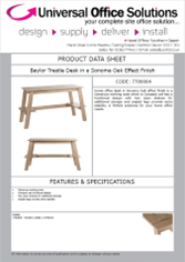 DATA SHEET - Baylor Trestle Desk 