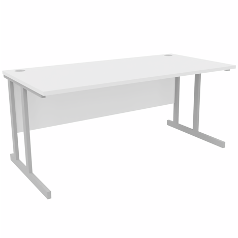 Platinum Range - VDU Workstation - 1600mm - Cantilever - White