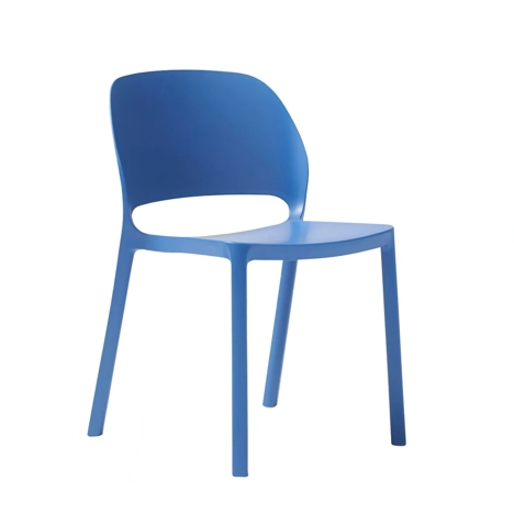 Contra One Piece Polypropylene Chair - Blue