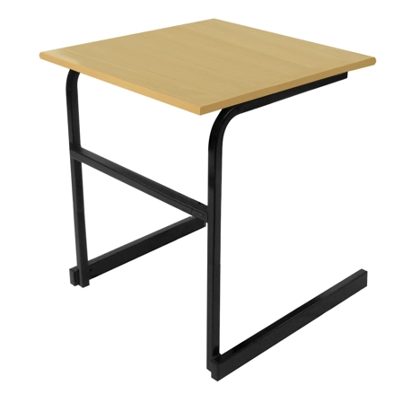 Heavy Duty Cantilever Exam Desk - Black Legs - Dorset Oak