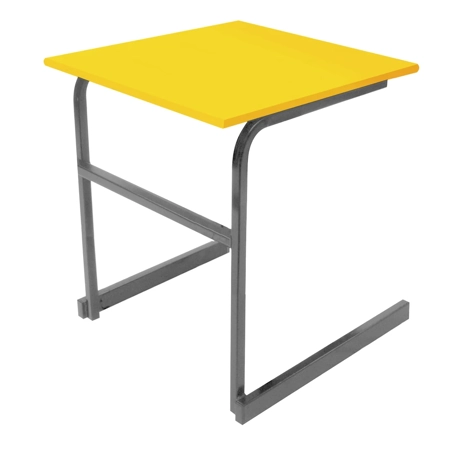 Heavy Duty Cantilever Exam Desk - Dark Grey Legs - Daffodil