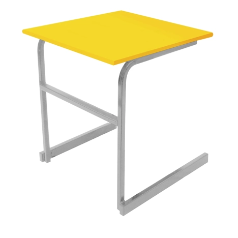 Heavy Duty Cantilever Exam Desk - Light Grey Legs - Daffodil