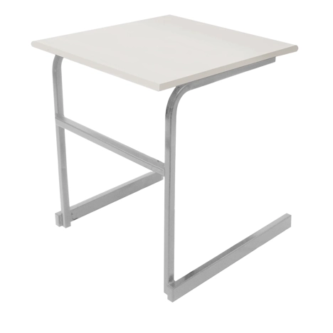 Heavy Duty Cantilever Exam Desk - Light Grey Legs - Light Grey