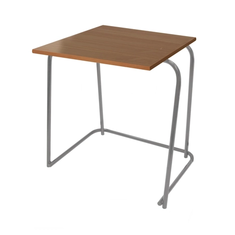 Heavy Duty Nesting Exam Desk - Dark Grey Frame - Aida Walnut
