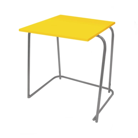 Heavy Duty Nesting Exam Desk - Dark Grey Frame - Daffodil