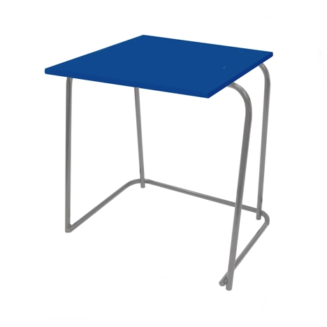 Heavy Duty Nesting Exam Desk - Dark Grey Frame - Royal Blue
