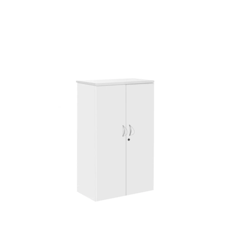 Double Door Lockable Storage Cupboards - 1200mm - White